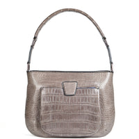 LESLIE 32 - CROCODILE GRIS PLOMB
