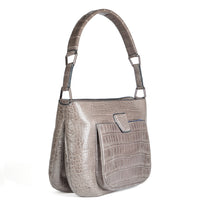 LESLIE 32 - CROCODILE GRIS PLOMB
