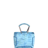 KAYLA 15 - CROCODILE BLEU AQUARELLE