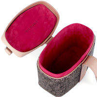 IVY 14 MINI - CRISTAUX AUBERGINE ET VEAU VIEUX ROSE