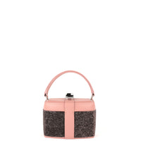 IVY 14 MINI - CRISTAUX AUBERGINE ET VEAU VIEUX ROSE