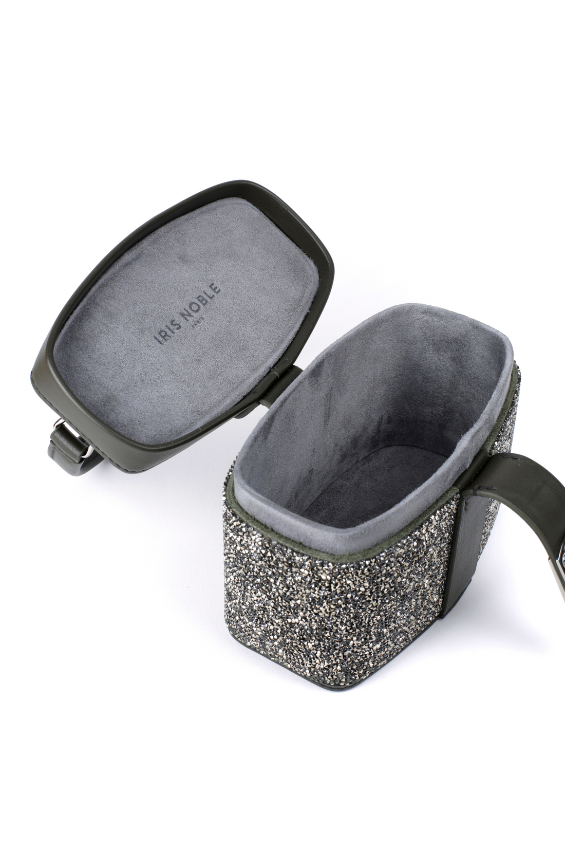 IVY 14 MINI - CRISTAUX SILVER ET VEAU KAKI