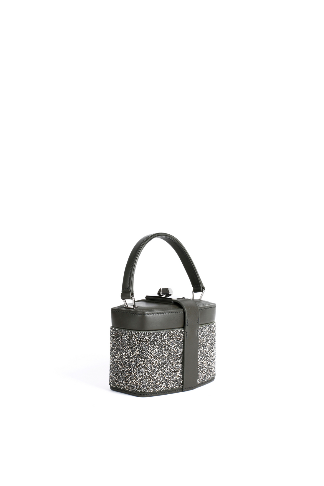 IVY 14 MINI - CRISTAUX SILVER ET VEAU KAKI