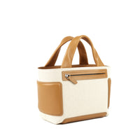 KAYLA 26 - TOILE ECRU ET VEAU CARAMEL