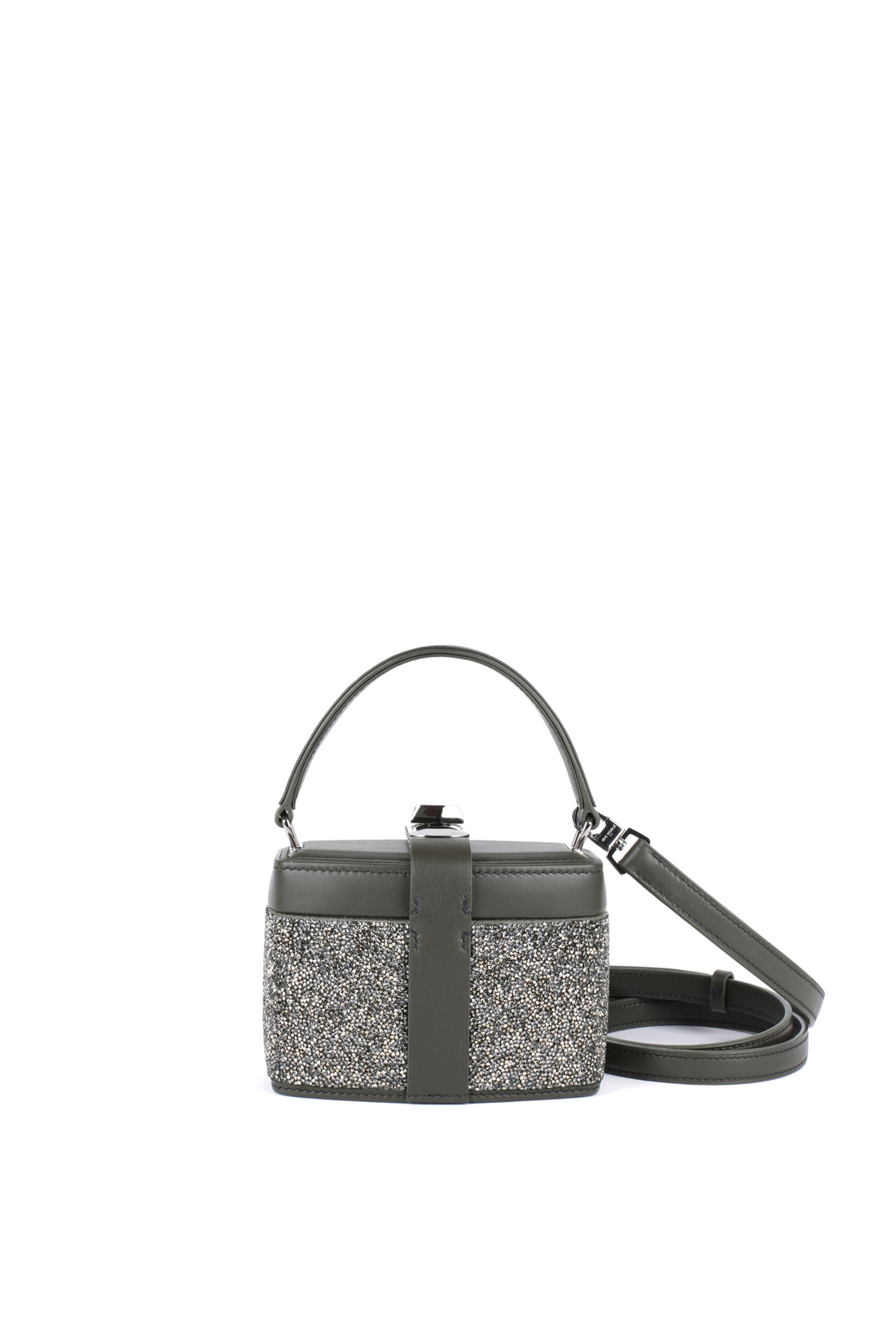 IVY 14 MINI - CRISTAUX SILVER ET VEAU KAKI