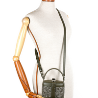 IVY 14 MINI - CRISTAUX SILVER ET VEAU KAKI