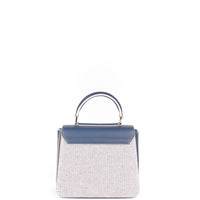 IRIS 18 - TOILE MARINE ET VEAU BLEU PETROLE