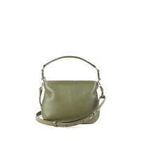 LESLIE 18 - VEAU CROCODILE VERT KAKI