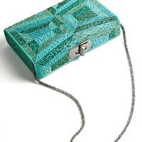 MINAL 18 - CRISTAUX TRAPEZE TURQUOISE