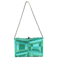MINAL 18 - CRISTAUX TRAPEZE TURQUOISE