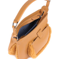 LESLIE 18 - SHEARLING ET VEAU CAMEL