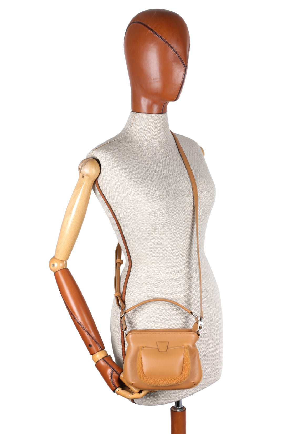 LESLIE 18 - SHEARLING ET VEAU CAMEL