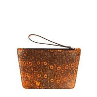 POCHETTE TRAPÈZE 22 - LÉZARD ORANGE