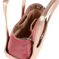 EJIAH 17 DUETTO - VEAU EMBELLI ET VELOURS ROSE POMPADOUR