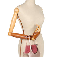 EJIAH 17 DUETTO - VEAU EMBELLI ET VELOURS ROSE POMPADOUR