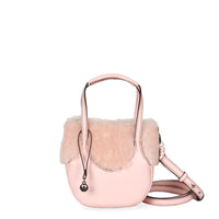 EJIAH 17 - SHEARLING ET VEAU ROSE CERISIER