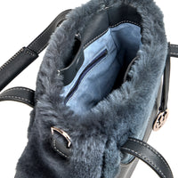EJIAH 25 - VEAU ET SHEARLING GRIS ANTHRACITE