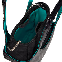 EJIAH 17 DUETTO - AGNEAU SUEDE NUIT NOIR