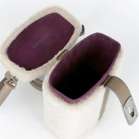 IVY 14 - SHEARLING ET VEAU GRIS CLAIR uniquement sur commande