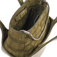 EJIAH 17 DUETTO - CROCODILE ET VEAU KAKI