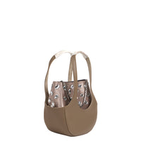EJIAH 17 DUETTO - SATIN CRISTAUX ET VEAU TAUPE