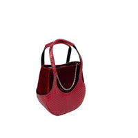 EJIAH 17 DUETTO - PYTHON ET VELOURS BORDEAUX