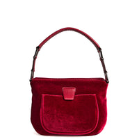 LESLIE 25 - VELOURS ET PYTHON BORDEAUX