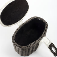 IVY 14 MINI 2.0 - OSIER NOIR ET PYTHON BLANC ECLATANT