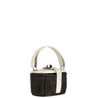 IVY 14 MINI 2.0 - OSIER NOIR ET PYTHON BLANC ECLATANT
