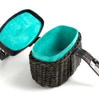IVY 14 MINI - OSIER ET CROCODILE NOIR
