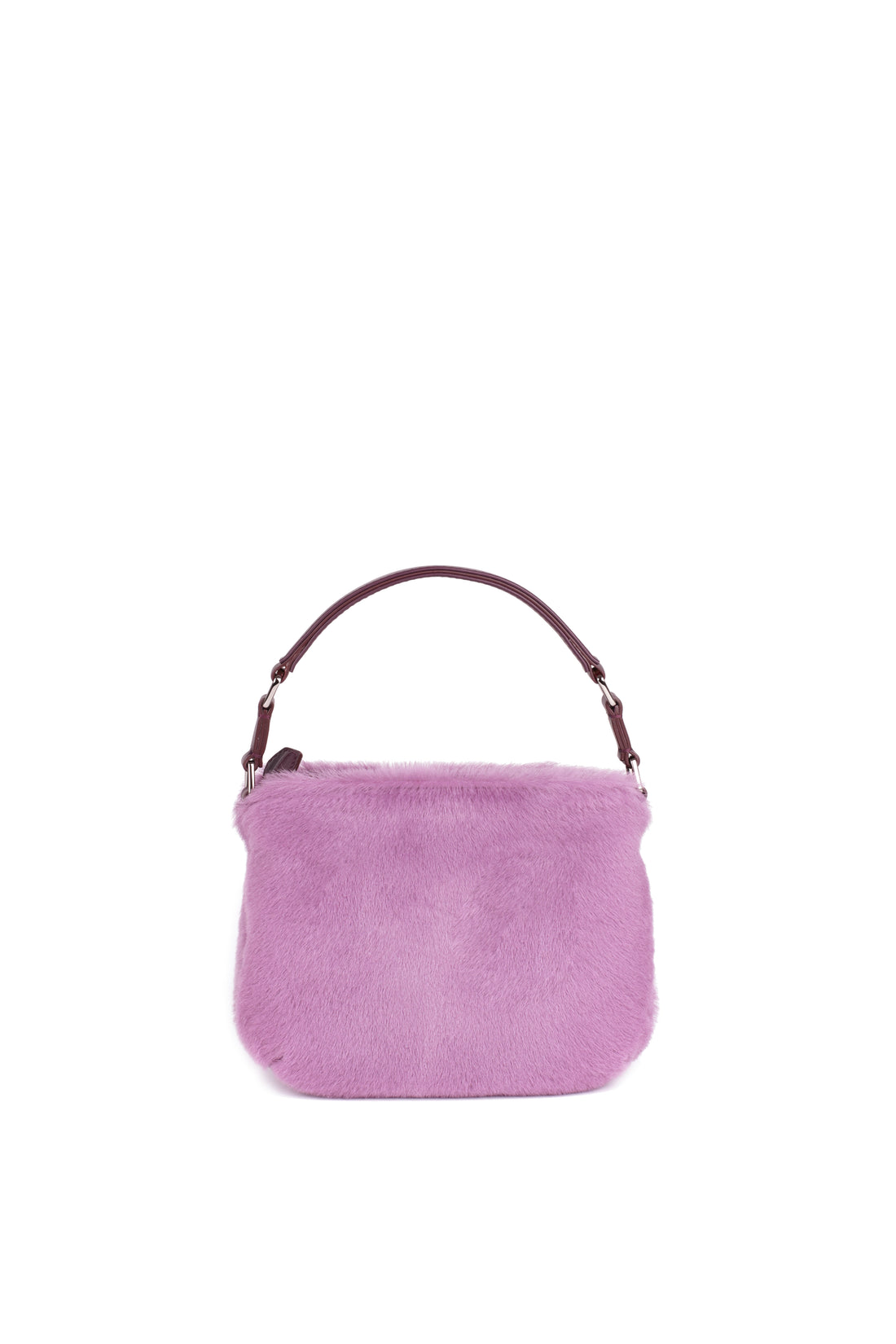 LESLIE 18 - SHEARLING PARME ET VEAU AUBERGINE