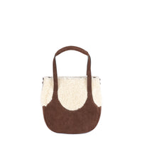 EJIAH 17 - SUEDE CHOCOLAT ET SHEARLING ECRU
