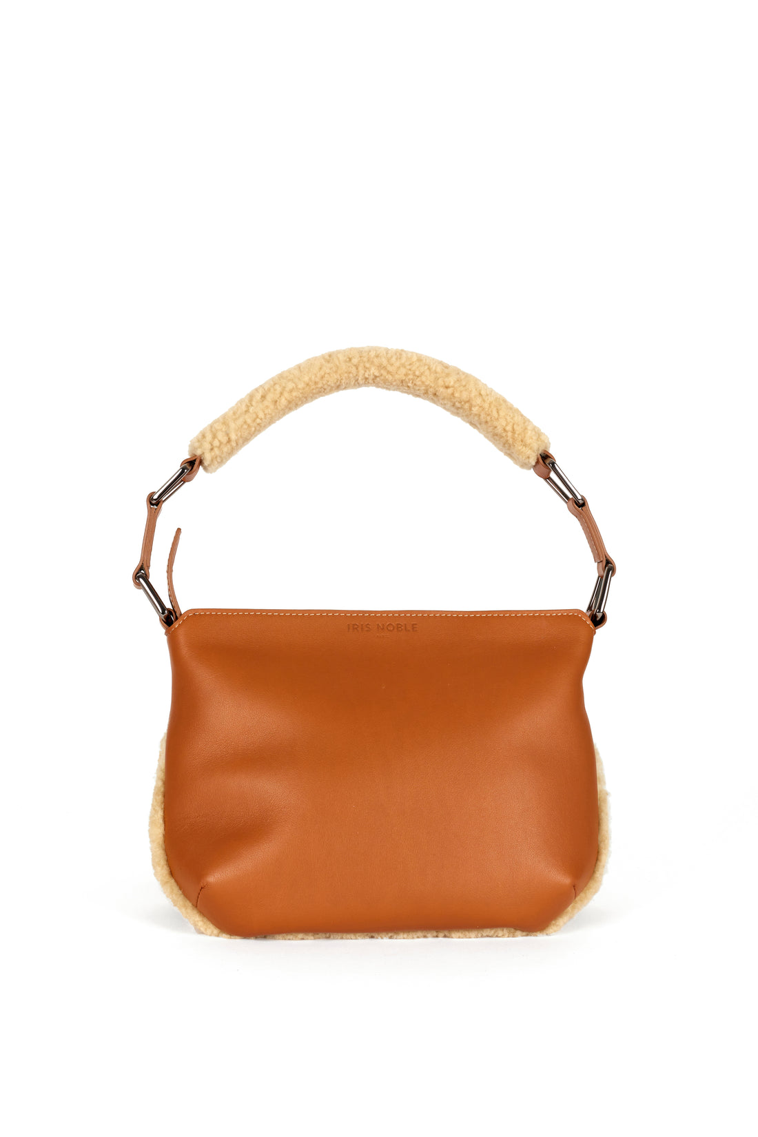 LESLIE 25 - VEAU CARAMEL ET SHEARLING SABLE