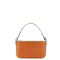 LYNN 19 - VEAU NOVONAPPA® CAMEL ET VEAU VERNIS VERT
