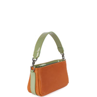 LYNN 19 - VEAU NOVONAPPA® CAMEL ET VEAU VERNIS VERT