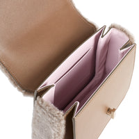 IRIS 18 - SHEARLING GRIS ET VEAU TABAC
