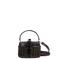 IVY 14 MINI - OSIER NOIR ET CROCODILE TANZANITE