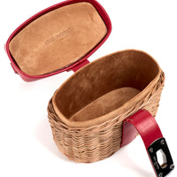 IVY 14 MINI - OSIER NATUREL ET VEAU ROUGE INDIEN