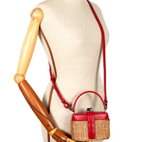 IVY 14 MINI - OSIER NATUREL ET VEAU ROUGE INDIEN