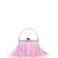 IVY 14 MINI - AUTRUCHE LILA ET PLUME AZALEE
