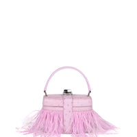 IVY 14 MINI - AUTRUCHE LILA ET PLUME AZALEE