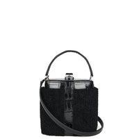 IVY 14 - SHEARLING ET CROCODILE NOIR
