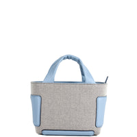 KAYLA 26 - TOILE MARINE ET VEAU BLEU PASSÉ