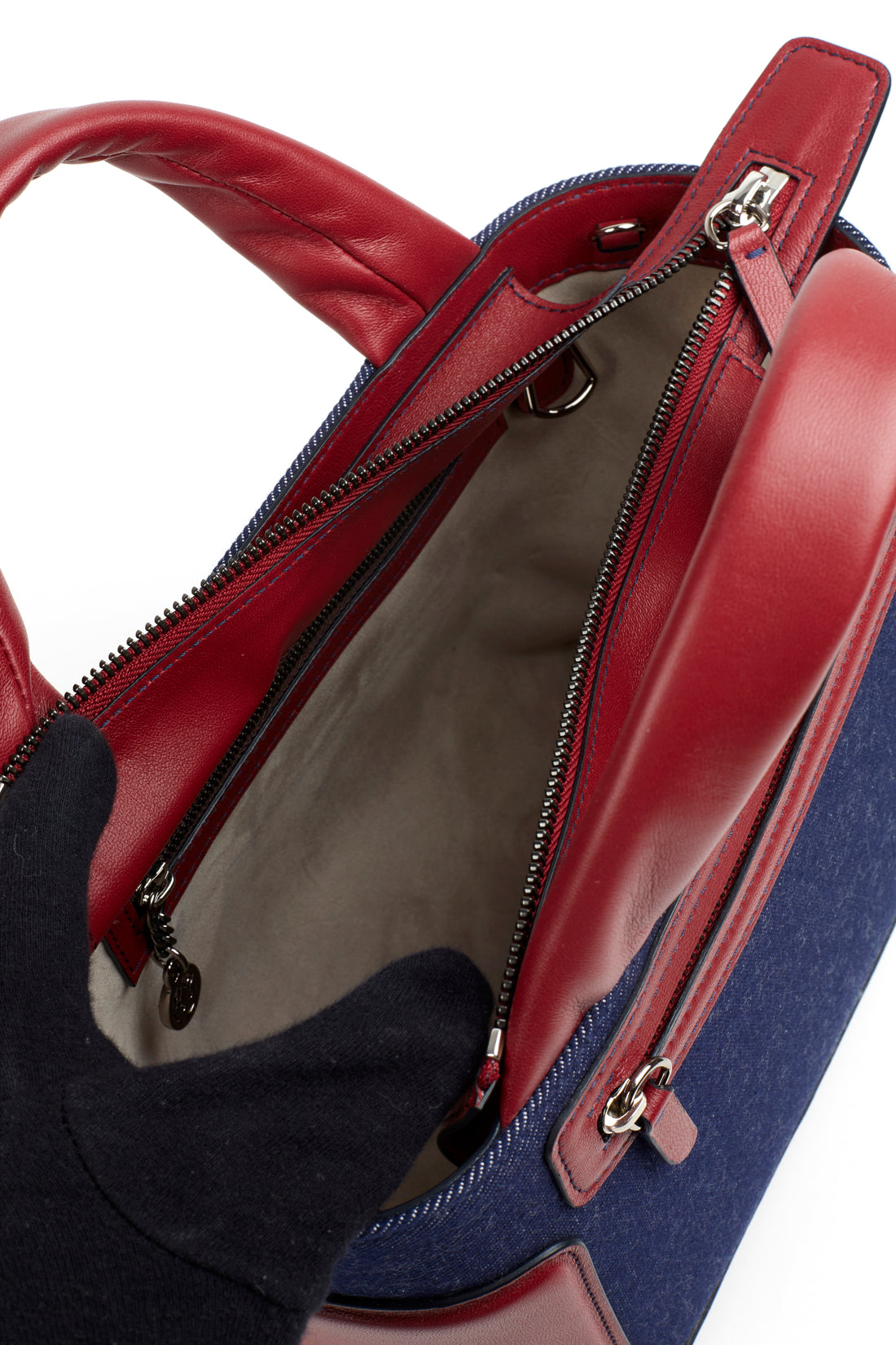 KAYLA 26 - DENIM ET VEAU BORDEAUX