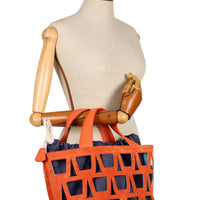 KAYLA TOTE 33 - SUEDE ET DENIM