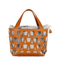 KAYLA TOTE 43 - VEAU BARENIA ET TOILE ECRU