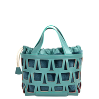 KAYLA TOTE 33 - VEAU ET SHEARLING CELADON