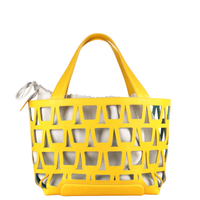 KAYLA TOTE 43 - VEAU TOURNESOL TOILE ECRU