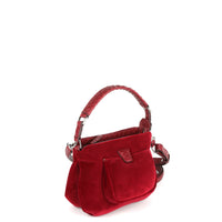 LESLIE 18 - VELOURS ET PYTHON BORDEAUX