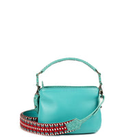 LESLIE 18 - VEAU PYTHON TURQUOISE